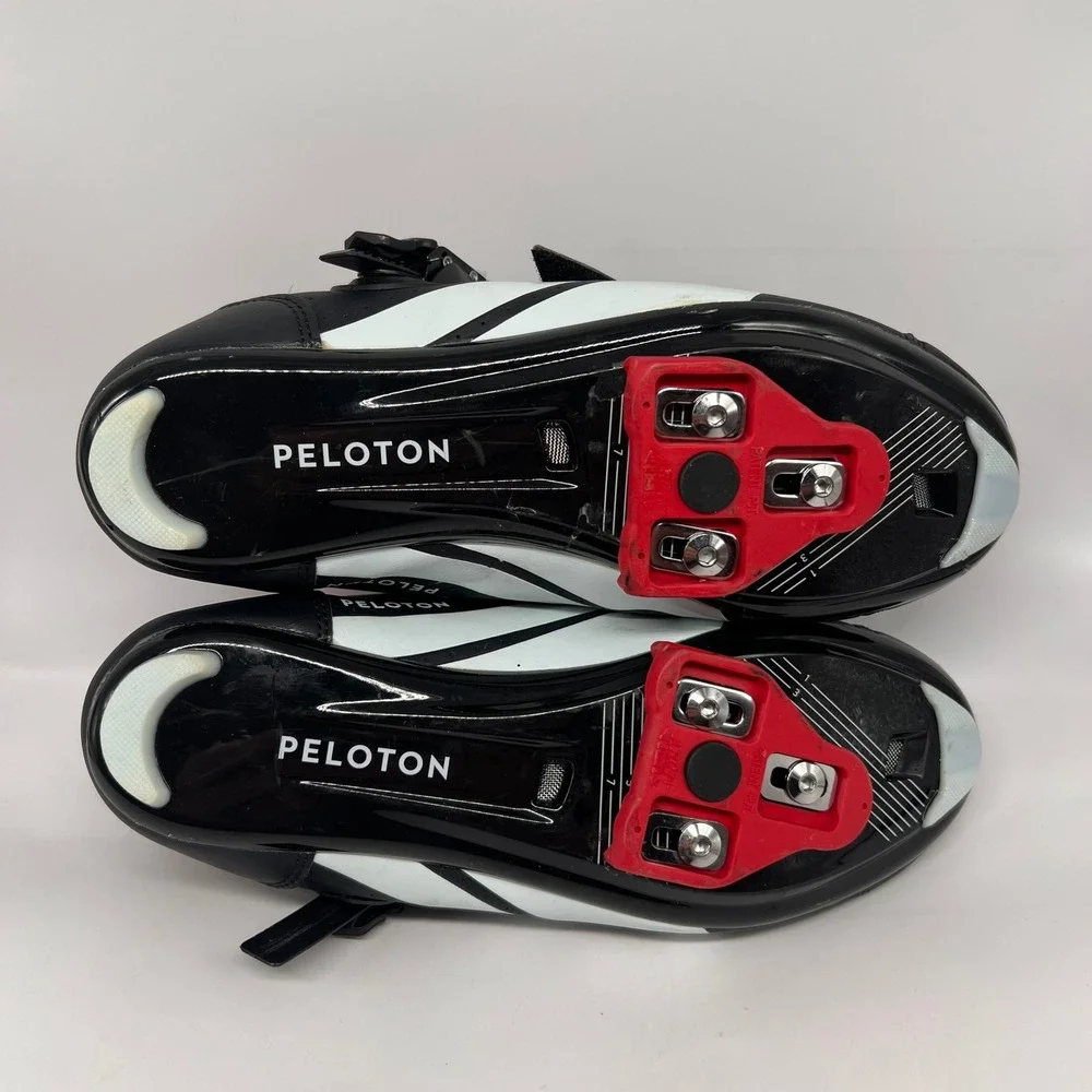 Peloton Cycling Shoes Black Red Mens 8 Womens 10 EU 41 PL-SH-02 clip click
